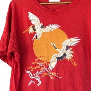 UO: Truly Madly Deeply Red Crane T